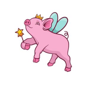 Bügelbild Princess Piggy