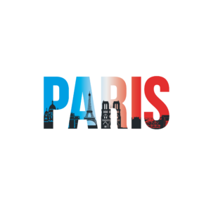 Bügelbild Paris Skyline